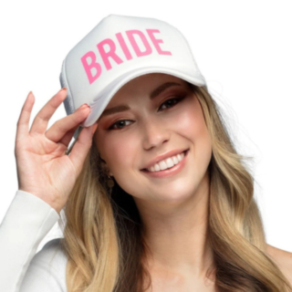 Bride Lippis Valkoinen/Vaaleanpunainen