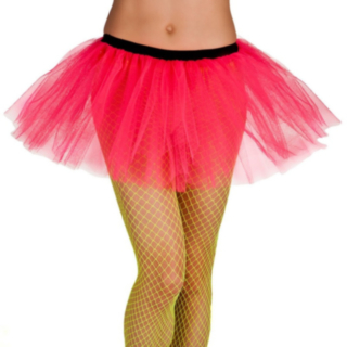 90-luvun Tutu Hame Neonpinkki
