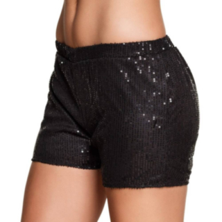 Paljetti Hot Pantsit Musta