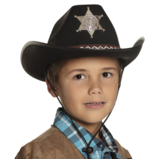 Lasten Cowboyhattu Musta