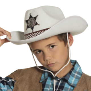 Lasten Cowboyhattu Valkoinen