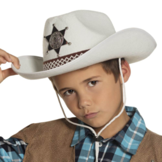 Lasten Cowboyhattu Valkoinen
