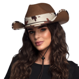 Texas Cowboyhattu Ruskea