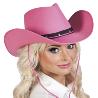 Cowboyhattu Vaaleanpunainen