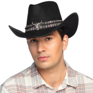 Django Cowboy Hattu Musta