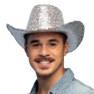 Kimaltava Cowboyhattu Hopea