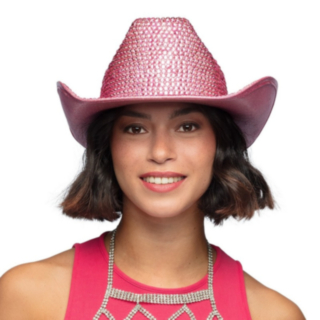 Cowboyhattu Kimalle Vaaleanpunainen
