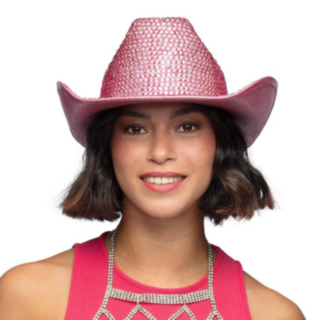 Cowboyhattu Kimalle Vaaleanpunainen