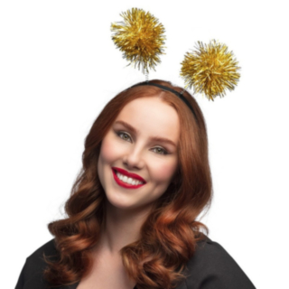 Pompom Hiuspanta Kulta