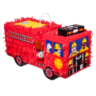 Palomiesauto Piñata Punainen