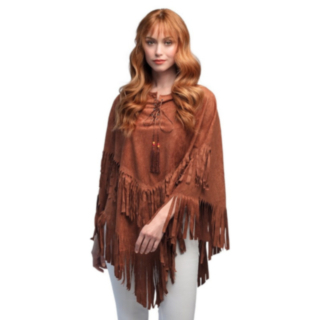 Hippi Poncho Ruskea