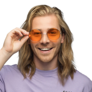 Hippi XL Juhlasilmälasit Oranssi