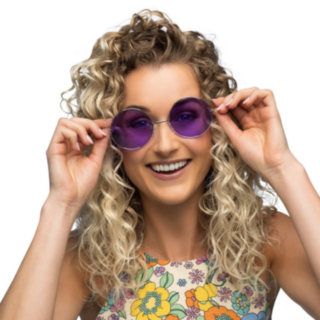 Hippie XL Juhlasilmälasit Violetti