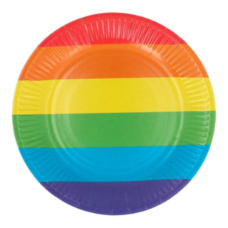 Pride Kartonkilautaset Sateenkaari