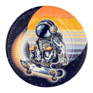 Astronautti Skeittari Pahvilautaset