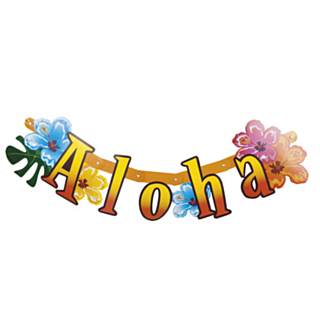 Aloha Havaijikukat Kirjainnauha