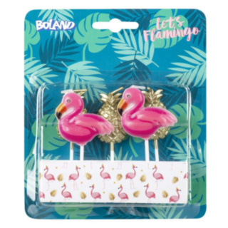 Flamingo/Ananas Kakkukynttilä