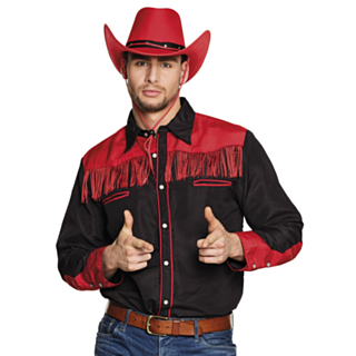 Western Cowboy Paita Punainen/Musta