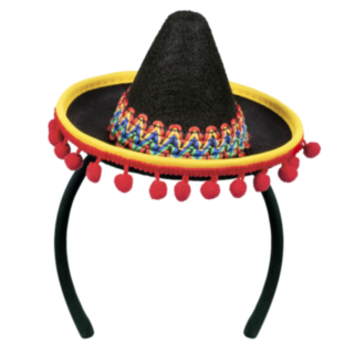 Pieni Meksikolainen Sombrero Punainen/Keltainen