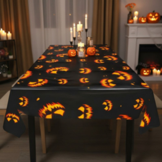 Halloween kurpitsalyhty-pöytäliina