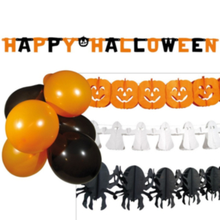 Halloween Koristenauhat & Ilmapallosetti
