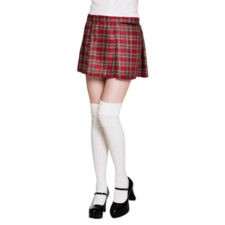 Skotlantilainen Tartan Hame Punainen