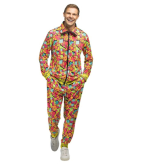 Pop Art Dude UV-verkkarit Naamiaisasu