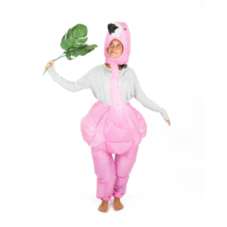Puhallettava Flamingo Naamiaisasu