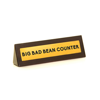 Pöytäkyltti Bean Counter