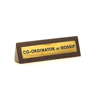 Pöytäkyltti Gossip