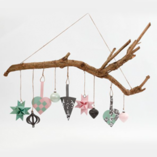 Joulusydämet: vaaleanpunainen/minttu, DIY