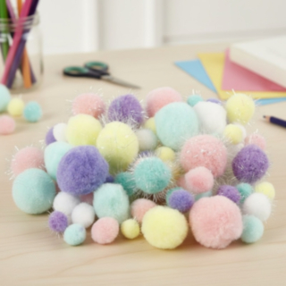 DIY Glitter Pampulat Monivärinen