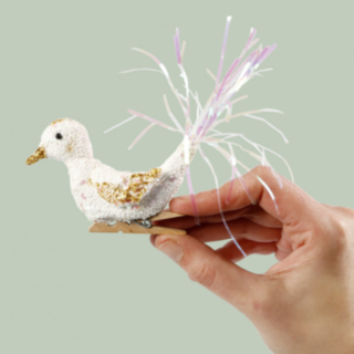 Lintu pyykkipojalla -joulukuusenkoriste, DIY