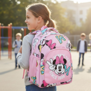 Minni Hiiri® Koulureppu Vaaleanpunainen