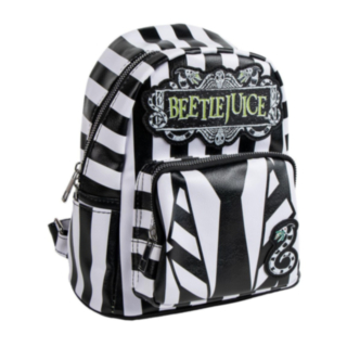 Beetlejuice® Tekonahkareppu Musta/Valkoinen