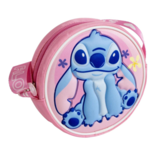 Stitch® Pyöreä Olkalaukku Vaaleanpunainen