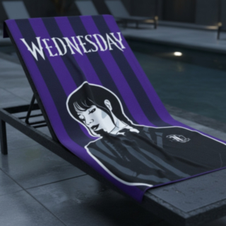 Wednesday® Raidallinen Pyyhe Violetti