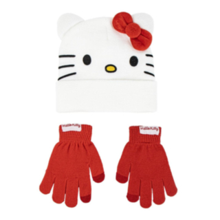 Hello Kitty® Pio & Hanskat Valkoinen/Punainen