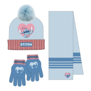 Stitch® Pipo, Hanskat & Kaulaliina Vaaleansininen