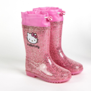 Hello Kitty® Kumisaappaat Pinkki Kimalle