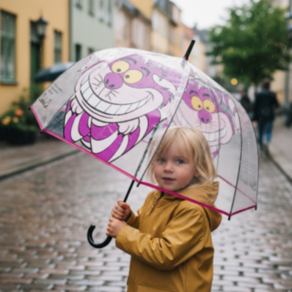 Alice in Wonderland® Irvikissa Läpinäkyvä Sateenvarjo
