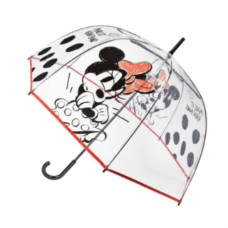 Minnie Mouse® Pilkullinen Läpinäkyvä Sateenvarjo