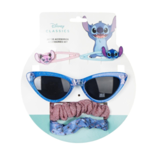 Stitch® Aurinkolasit & Hiustarvikesetti