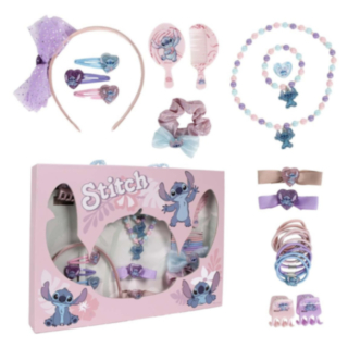 Stitch® Hiustarvikesetti Vaaleanpunainen
