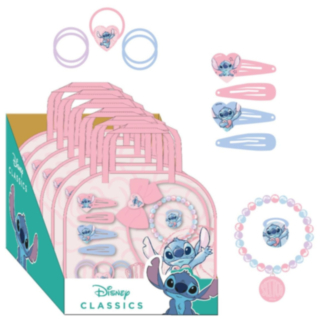 Stitch® Hiustarvike & Korusetti Vaaleansininen/Vaaleanpunainen