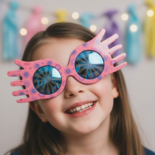 Harry Potter® Luna Lovekiva Silmälasit Pinkki