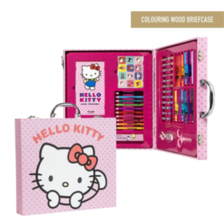 Hello Kitty® Piirustussetti Salkku Vaaleanpunainen
