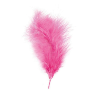 Koristehöyhen Pinkki 5–10 cm