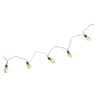 Raidallinen LED-valoketju Mustavalkoinen