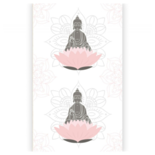 Buddha Kaitaliina Valkoinen/Roosa